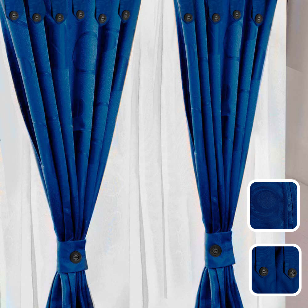 Cortinas Jacquard Anti Luz 280x220 Cm
