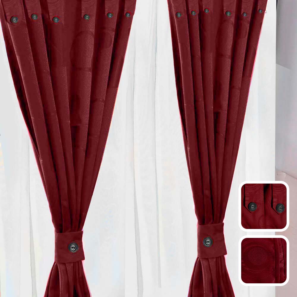 Cortinas Jacquard Anti Luz 280x220 Cm